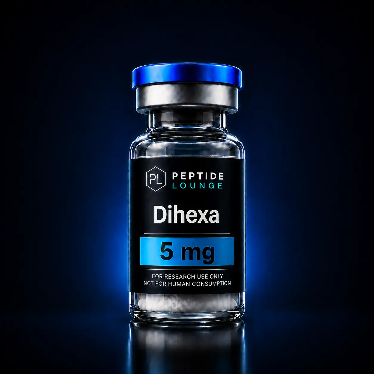 Dihexa research peptide vial – Peptide Lounge