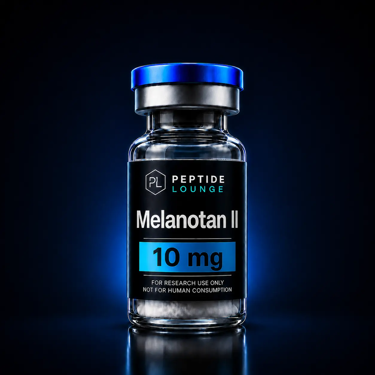 Melanotan II research peptide vial – Peptide Lounge