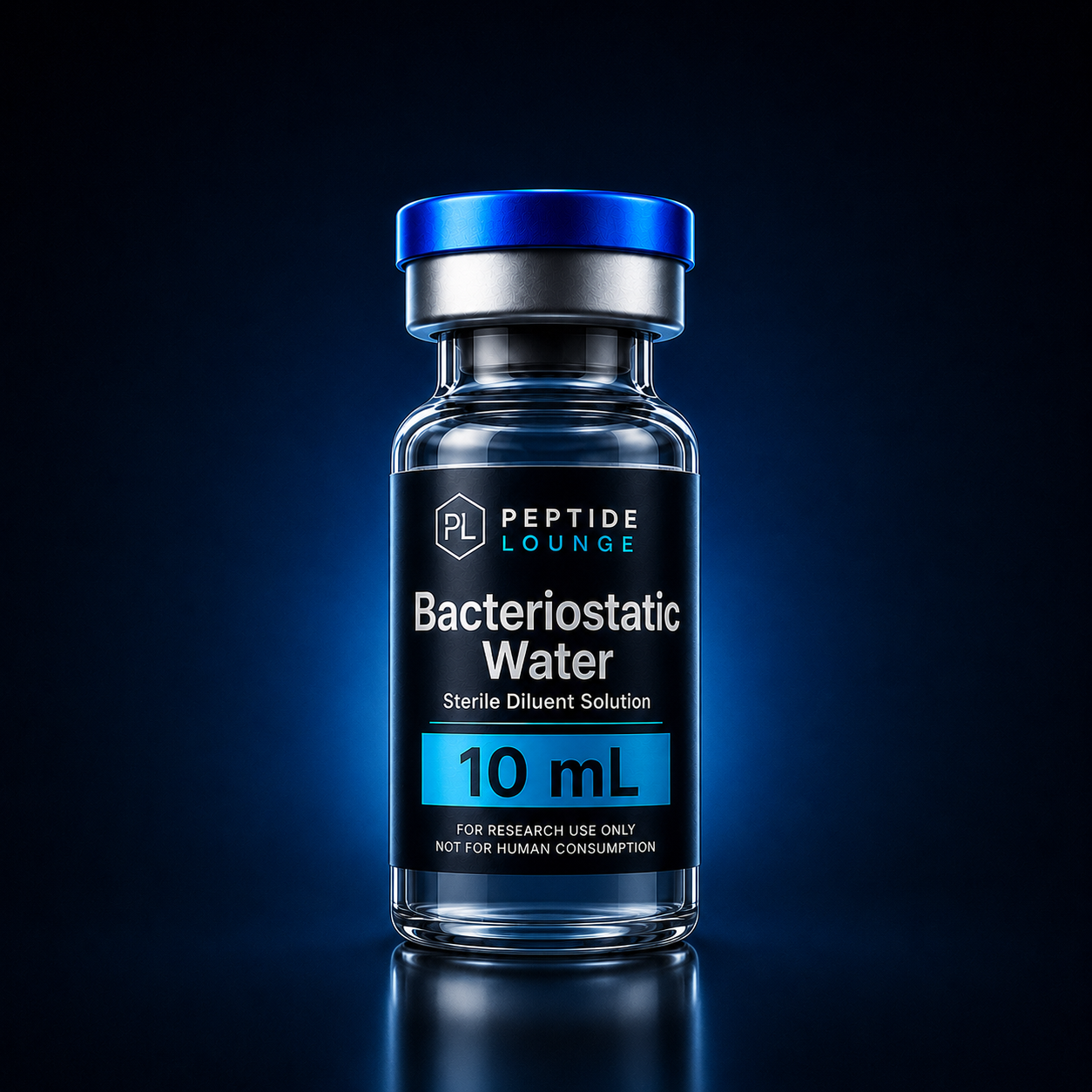 Bacteriostatic Water research peptide vial – Peptide Lounge