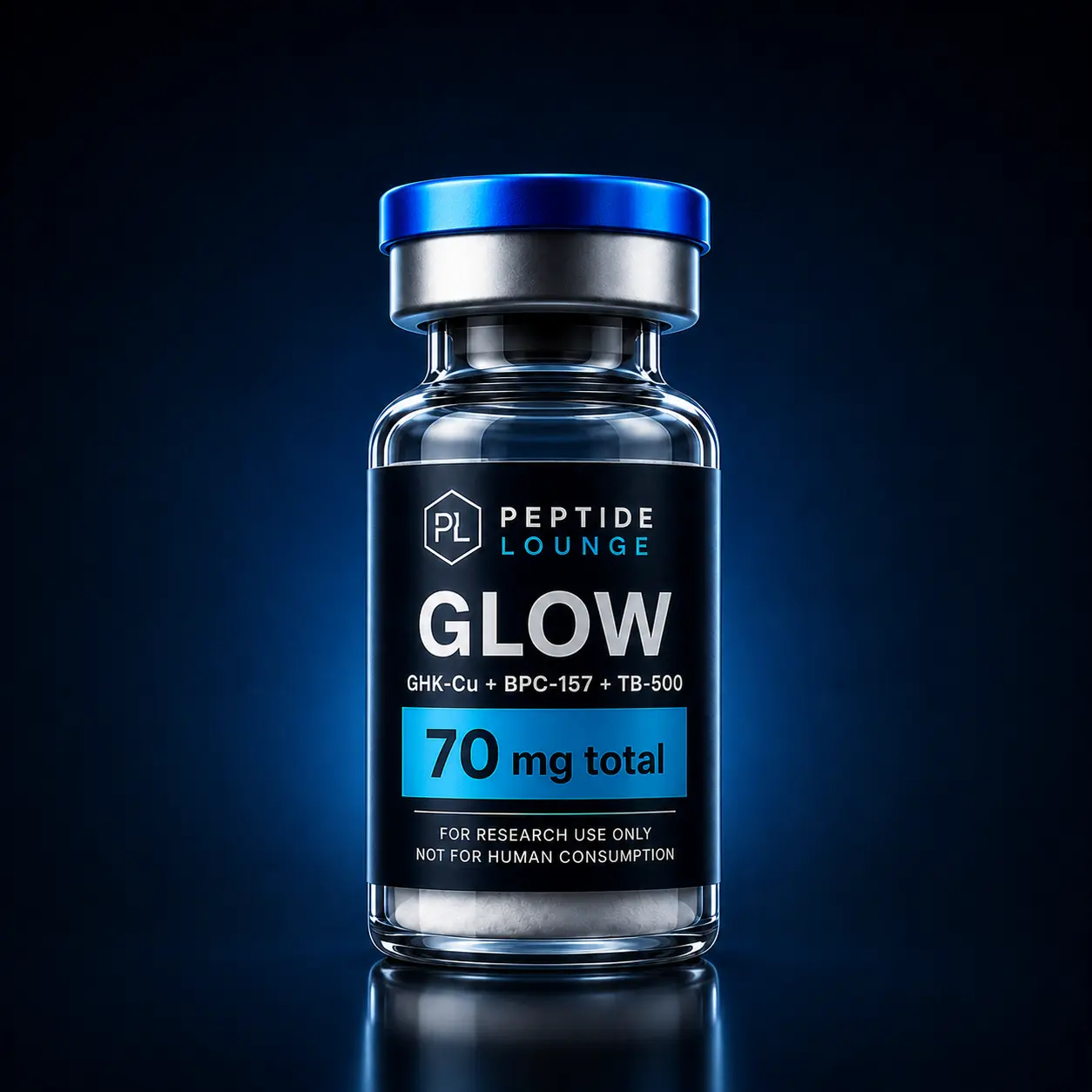 GLOW research peptide vial – Peptide Lounge