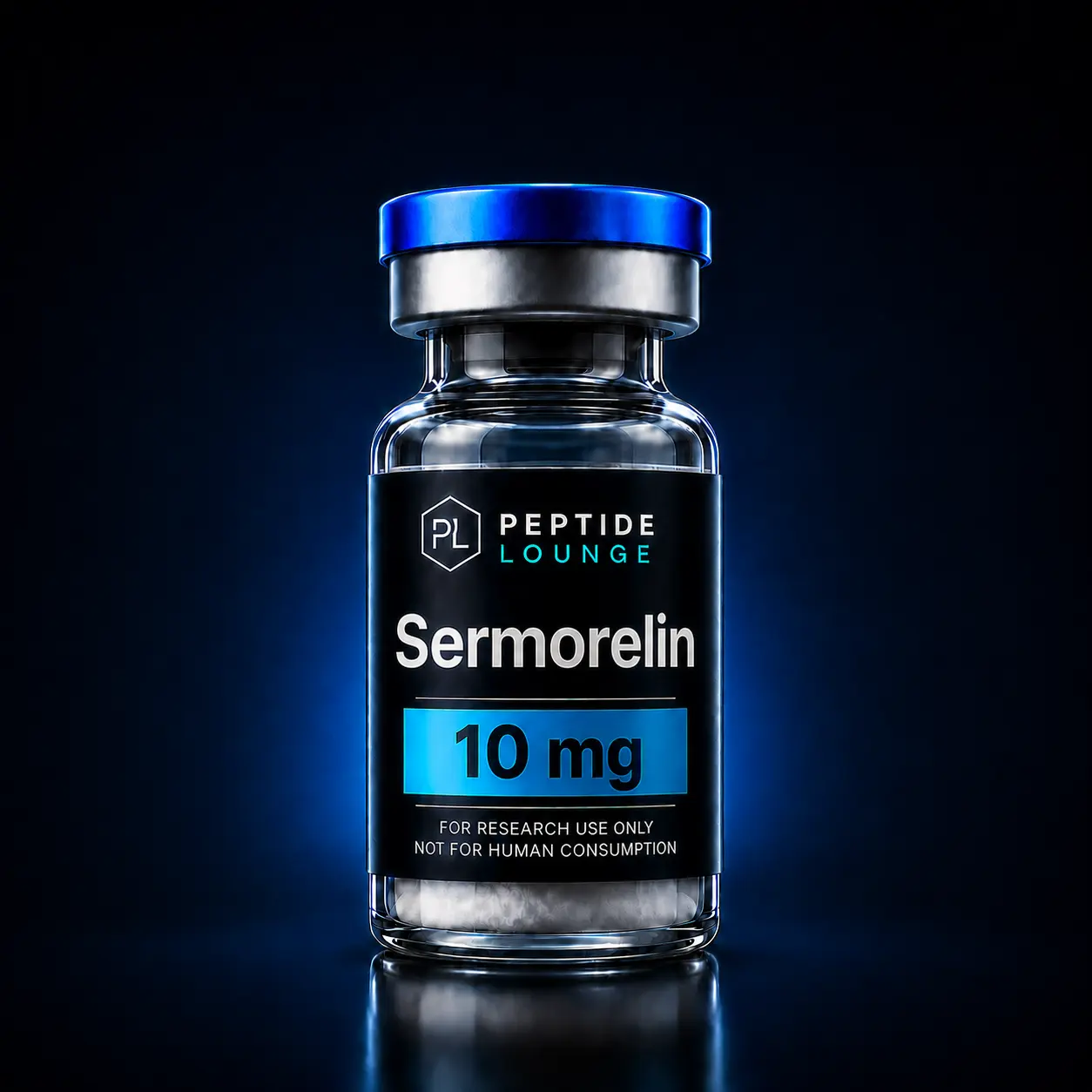 Sermorelin 10mg research peptide vial – Peptide Lounge